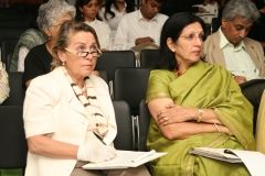 Ms. Trezza (Director IICC) and Mrs. Usha Balakrishna (art historian)
